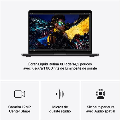 MacBook Pro 14 SSD de 1 To avec 24 Go de RAM