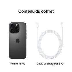 Apple iPhone 16 Pro Max - 6,9" 5G - 1 To - Double SIM - Titane Noir 2024